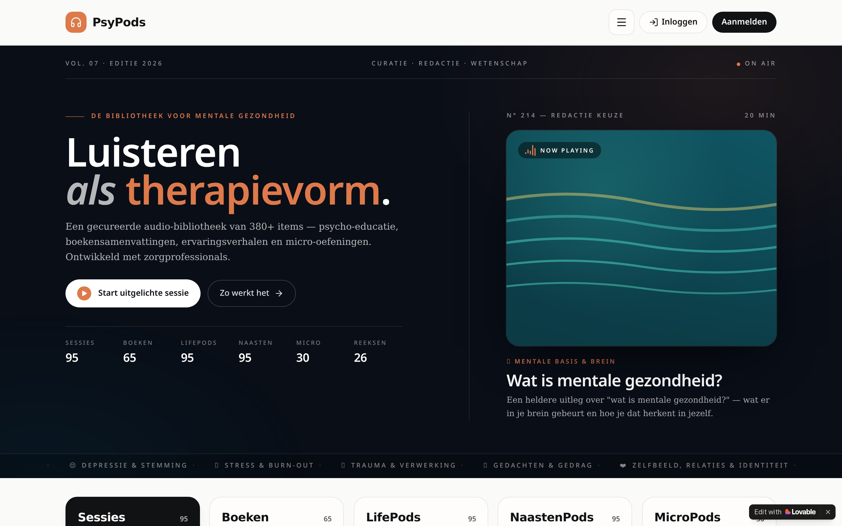 PsyPods platform